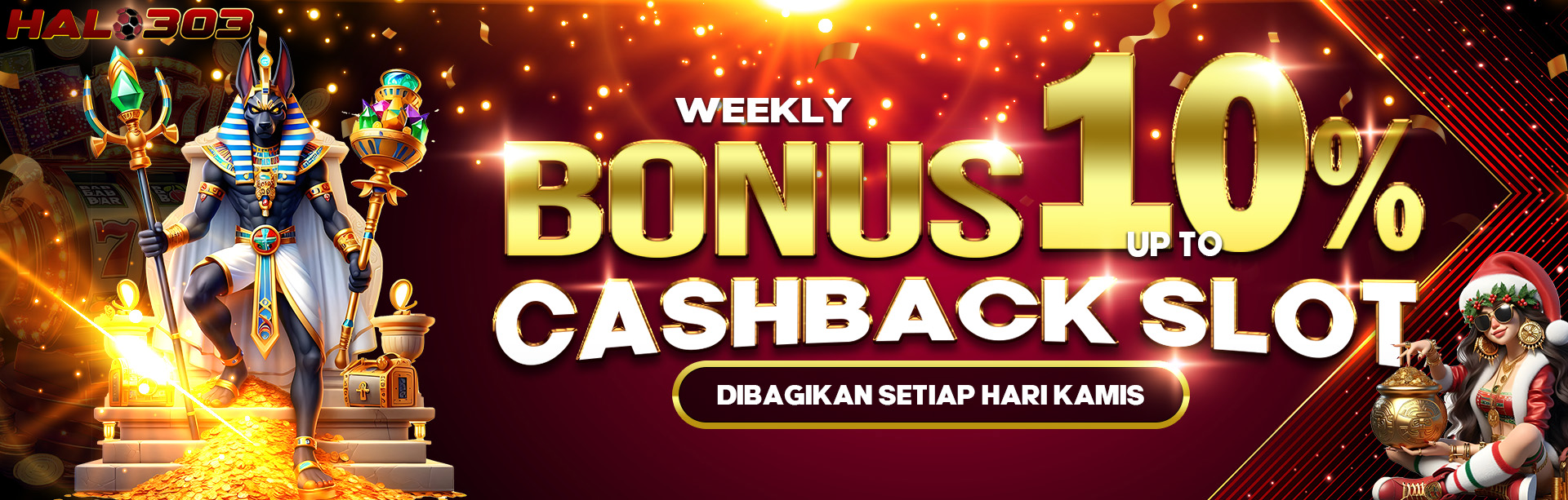 BONUS CASHBACK SLOT UP TO 10%