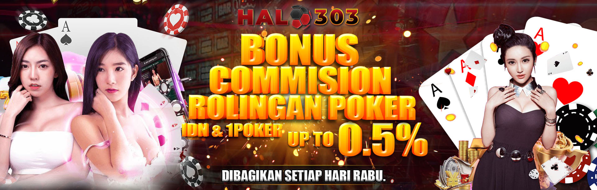 BONUS ROLLINGAN POKER IDN & 1POKER 0.5%