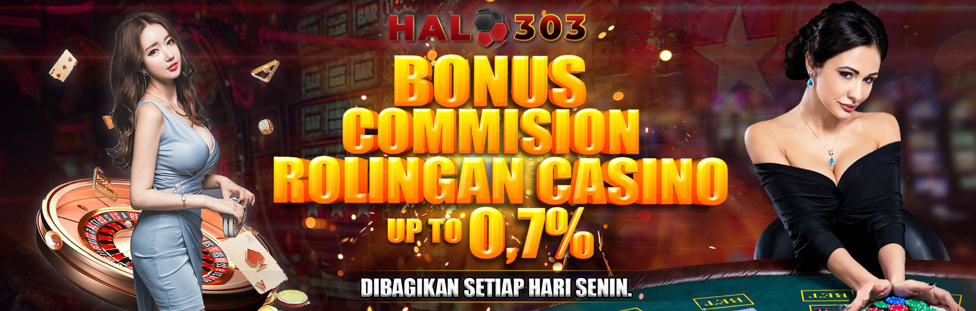 BONUS ROLLINGAN CASINO UP TO 0,7%