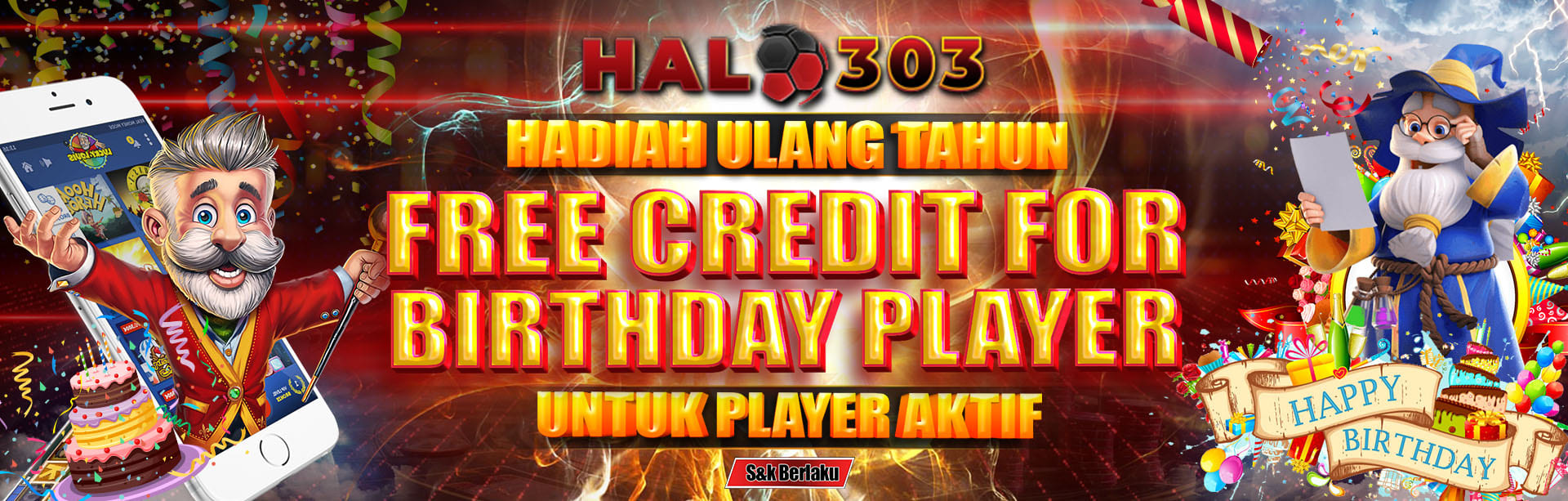 FREE CREDIT FOR BIRTHDAY ACTIVE PLAYER