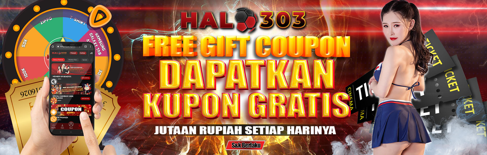 BAGI-BAGI COUPON HALO303